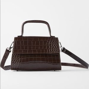 Zara Crocodile Print  Mini Crossbody